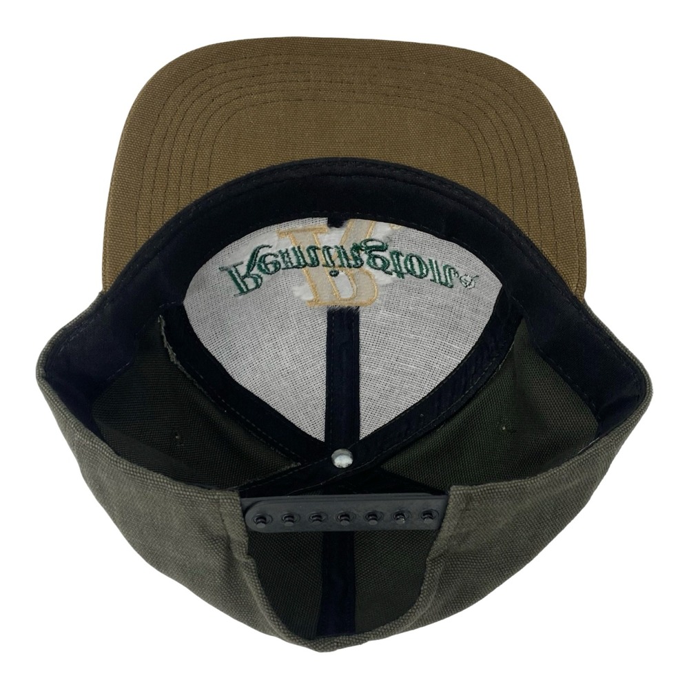 Remington Firearms Canvas Snapback Hat Mens Green Brown Embroidered Logo Cap - Picture 5 of 10